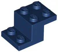Dark Blue Bracket 3 x 2 x 1 1/3 with Bottom Tube