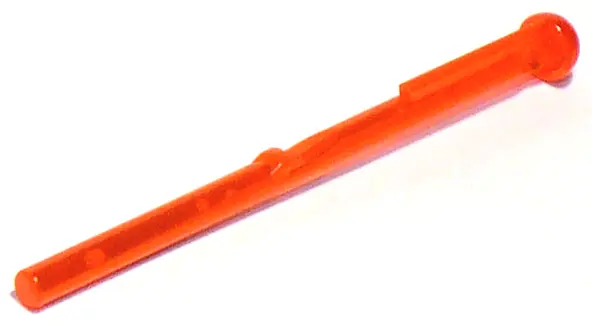Trans-Neon Orange Projectile Arrow, Bar 8L with Round End (Spring Shooter Dart)