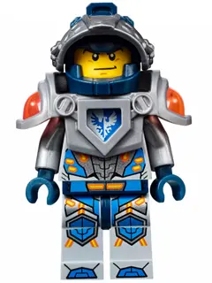 Clay Moorington - Dark Blue Helmet, Flat Silver Visor and Armor