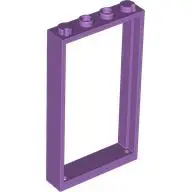 Medium Lavender Door, Frame 1 x 4 x 6 with 2 Holes on Top and Bottom