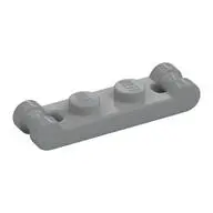 Plate 1x2 w. 2 shafts ø 3.2