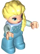 Duplo Figure Lego Ville, Disney Princess, Elsa, Medium Azure Legs (6269877)