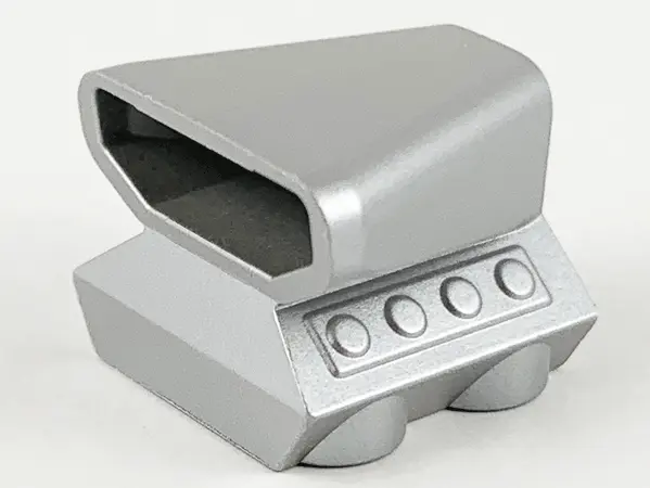 Metallic Silver Vehicle, Air Scoop Engine Top 2 x 2