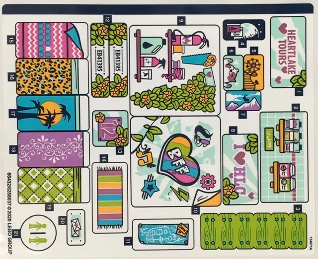 Sticker Sheet for Set 41395 - (66432/6288037)