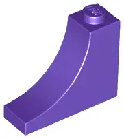 Dark Purple Arch 1 x 3 x 2 Inverted