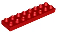 Red Duplo, Plate 2 x 8