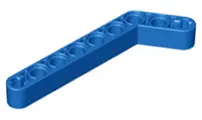 Blue Technic, Liftarm, Modified Bent Thick 1 x 9 (7 - 3)