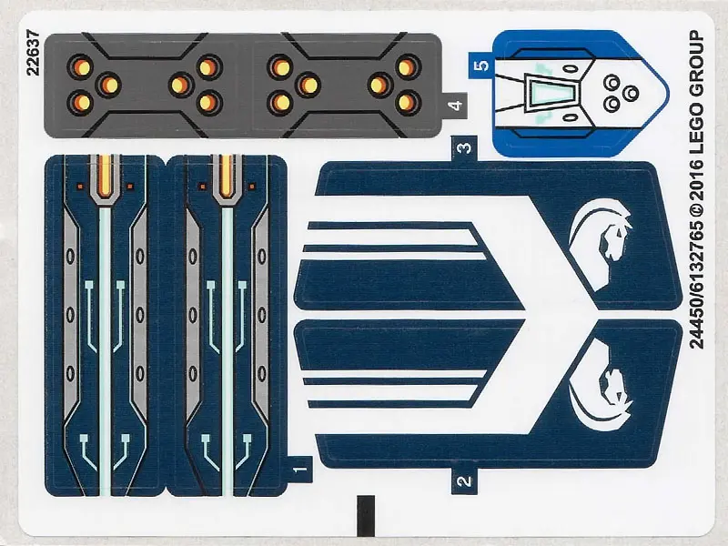 Sticker Sheet for Set 70312 - International Version - (24450/6132765)