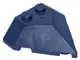 Dark Blue Wedge 4 x 4 Pointed