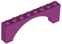 Magenta Arch 1 x 8 x 2 Raised