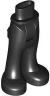 Black Mini Doll Hips and Trousers with Back Pockets  (Plain) - Thick Hinge