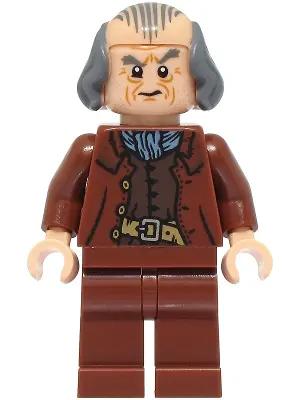 Argus Filch - Bald on Top, Reddish Brown Jacket, Plain Legs