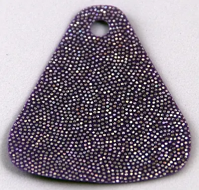 Medium Lavender Mini Doll, Cape Cloth, Friends, Tapered with Small Top Hole with Silver Iridescent D