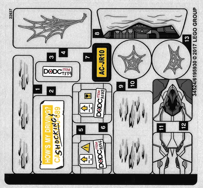 Sticker Sheet for Set 76083 - (34524/6195930)