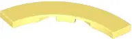 Bright Light Yellow Tile, Round Corner 4 x 4 Macaroni