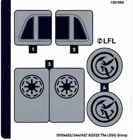 Sticker Sheet for Set 75360 - (10104633/6447437)