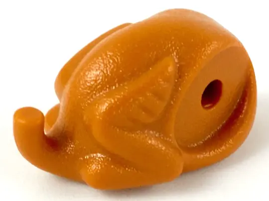 Dark Orange Turkey Body (No Drumsticks), Type 1