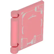 Trans-Red Minifigure, Utensil Book Cover with Display Pattern