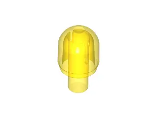 Trans-Yellow Bar with Light Bulb Cover (Bionicle Barraki Eye)