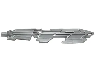 Flat Silver Bionicle Weapon Skull Warrior Sword