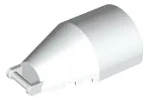 White Windscreen 6 x 4 x 2 Round with Bar Handle
