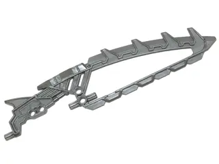 Flat Silver Bionicle Weapon Sword / Shield