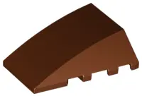 Reddish Brown Wedge 4 x 4 Triple Curved No Studs