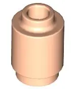 Nougat Brick, Round  1 x 1