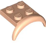 Nougat Vehicle, Mudguard 3 x 3 x 1 with Arch Round