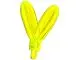 Trans-Neon Green Minifigure, Plume Feathers with Small Pin