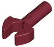 Dark Red Bar   1L with Clip Mechanical Claw - Cut Edges and Hole on Side