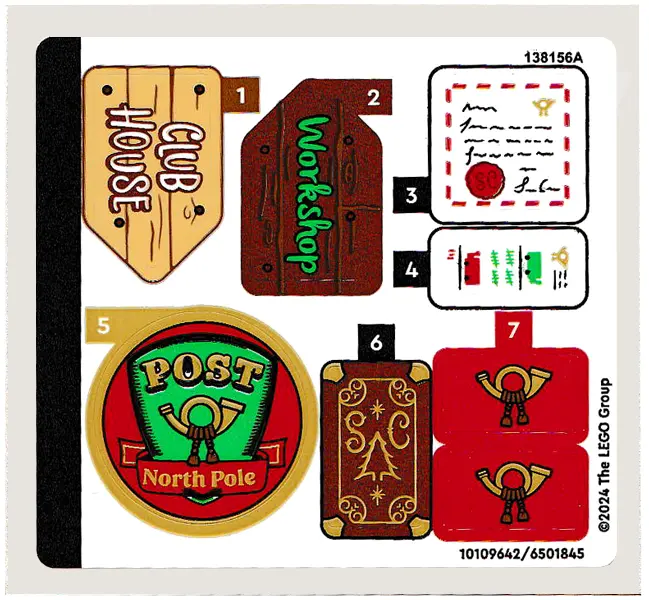 Sticker Sheet for Set 10339 - (10109642/6501845)