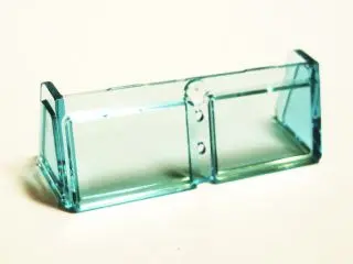 Trans-Light Blue Glass for Windscreen 2 x 6 x 2 Train
