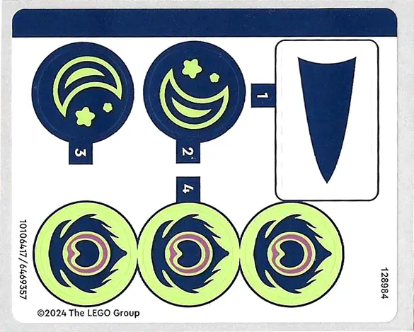 Sticker Sheet for Set 71476 - (10106417/6469357)
