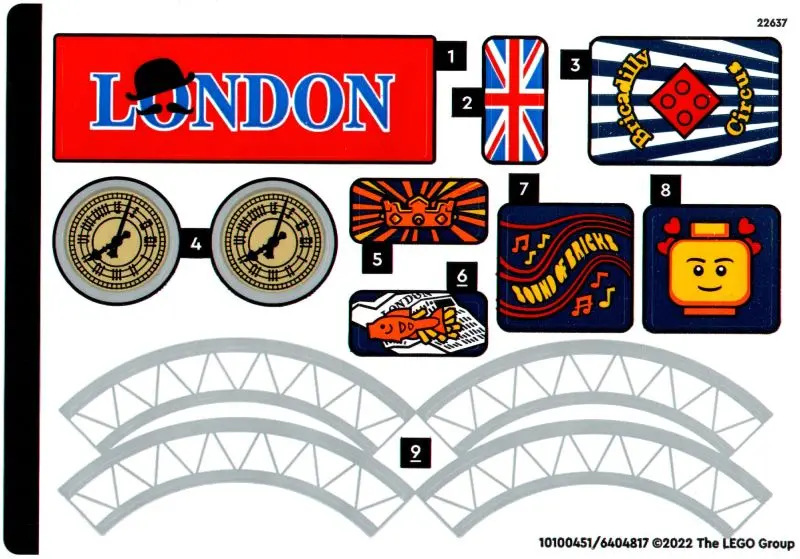 Sticker Sheet for Set 40569 - (10100451/6404817)