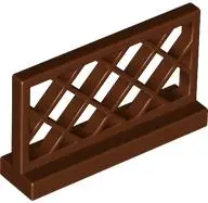 Reddish Brown Fence 1 x 4 x 2 Lattice