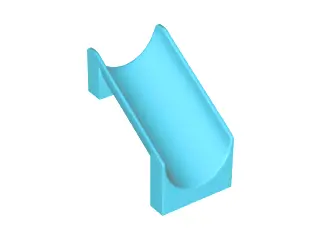 Medium Azure Slide Playground 4 x 6 x 6 Straight