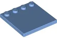 Medium Blue Tile, Modified 4 x 4 with Studs on Edge