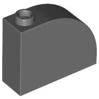Dark Bluish Gray Slope, Curved 3 x 1 x 2 with Hollow Stud
