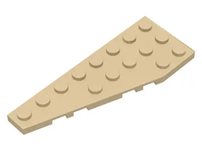 Tan Wedge, Plate 8 x 3 Pentagonal Left