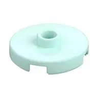 PLATE ROUND W. 1 KNOB