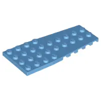 Medium Blue Wedge, Plate 4 x 9 with Stud Notches