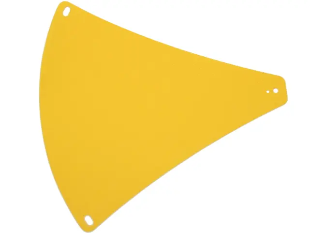 Yellow Cloth Carousel Top Section 22 x 18 with Curved Sides and 2 Top Holes
