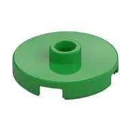PLATE ROUND W. 1 KNOB
