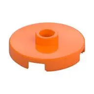 PLATE ROUND W. 1 KNOB