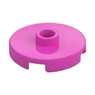 PLATE ROUND W. 1 KNOB