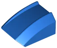 Blue Slope, Curved 2 x 2 Lip