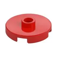 PLATE ROUND W. 1 KNOB