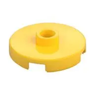 PLATE ROUND W. 1 KNOB