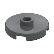 PLATE ROUND W. 1 KNOB